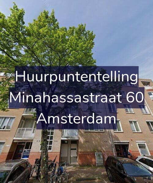 Foto gevel Huurpuntentelling voor Minahassastraat 60, Amsterdam