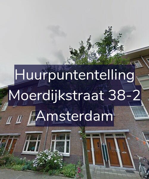 Foto gevel Huurpuntentelling voor Moerdijkstraat 38-2, Amsterdam