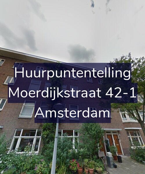 Foto gevel Huurpuntentelling voor Moerdijkstraat 42-1, Amsterdam