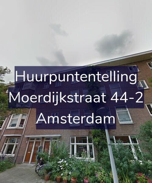 Foto gevel Huurpuntentelling voor Moerdijkstraat 44-2, Amsterdam