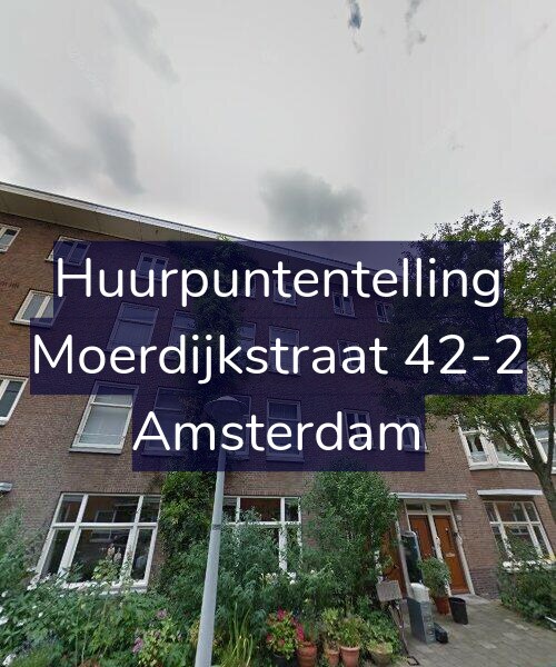 Foto gevel Huurpuntentelling voor Moerdijkstraat 42-2, Amsterdam