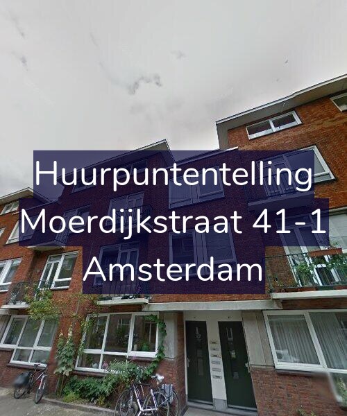 Foto gevel Huurpuntentelling voor Moerdijkstraat 41-1, Amsterdam
