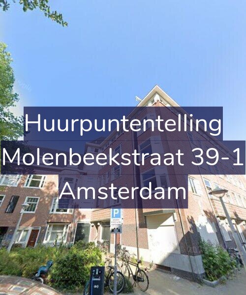 Foto gevel Huurpuntentelling voor Molenbeekstraat 39-1, Amsterdam
