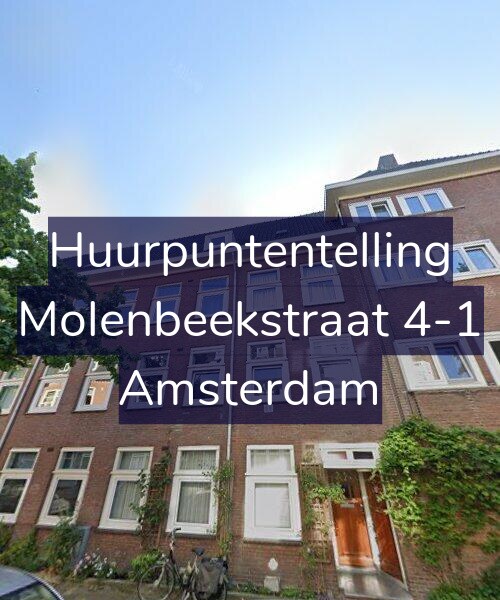Foto gevel Huurpuntentelling voor Molenbeekstraat 4-1, Amsterdam