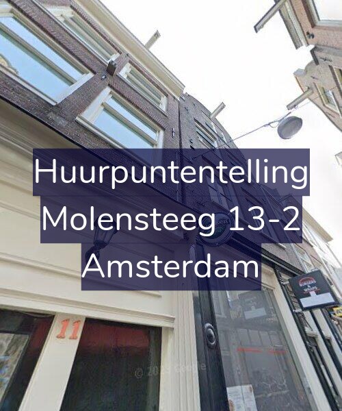 Foto gevel Huurpuntentelling voor Molensteeg 13-2, Amsterdam