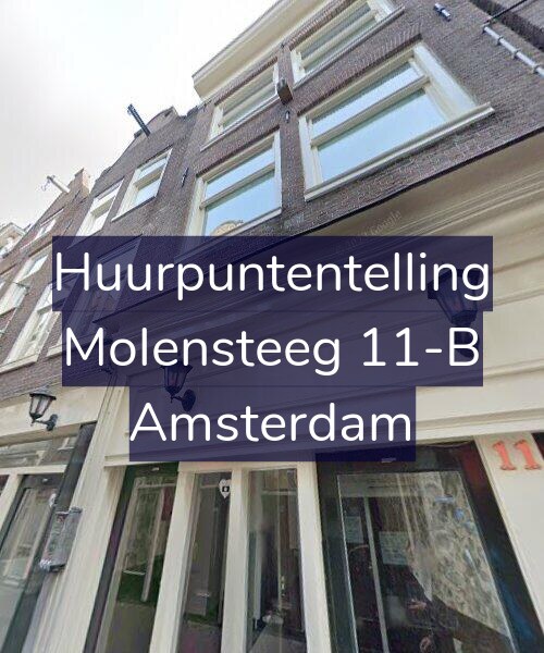 Foto gevel Huurpuntentelling voor Molensteeg 11-B, Amsterdam
