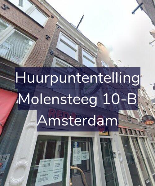 Foto gevel Huurpuntentelling voor Molensteeg 10-B, Amsterdam
