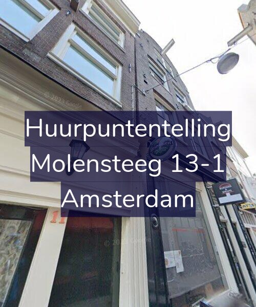 Foto gevel Huurpuntentelling voor Molensteeg 13-1, Amsterdam