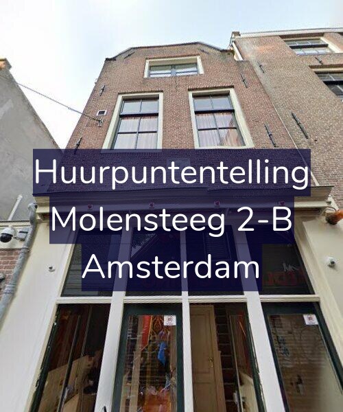 Foto gevel Huurpuntentelling voor Molensteeg 2-B, Amsterdam