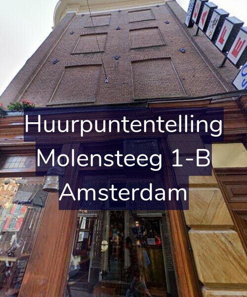 Foto gevel Huurpuntentelling voor Molensteeg 1-B, Amsterdam