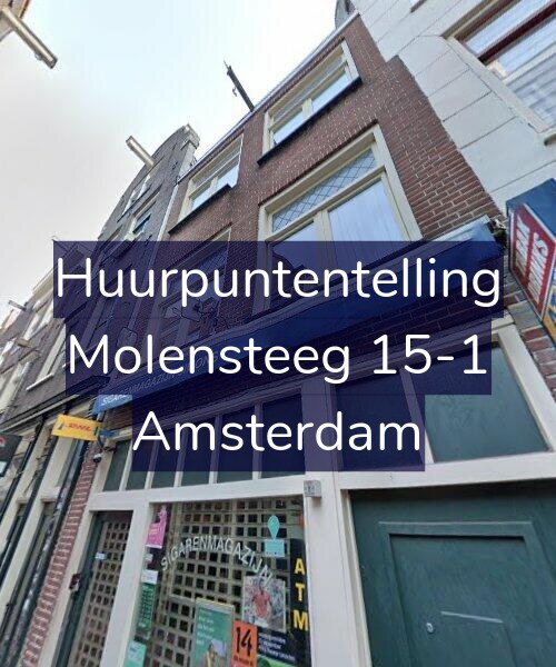 Foto gevel Huurpuntentelling voor Molensteeg 15-1, Amsterdam