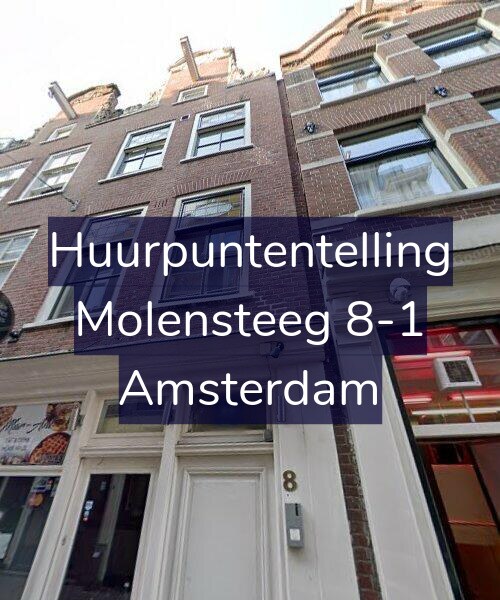 Foto gevel Huurpuntentelling voor Molensteeg 8-1, Amsterdam