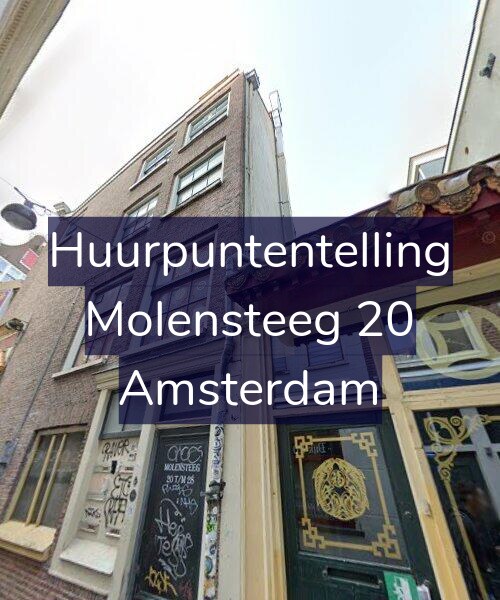 Foto gevel Huurpuntentelling voor Molensteeg 20, Amsterdam