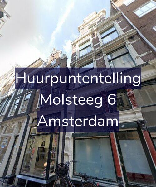 Foto gevel Huurpuntentelling voor Molsteeg 6, Amsterdam