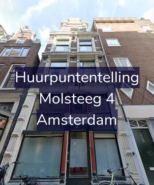 Foto gevel Huurpuntentelling voor Molsteeg 4, Amsterdam