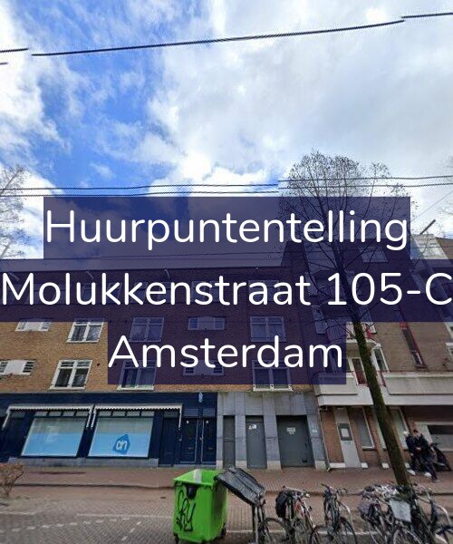 Foto gevel Huurpuntentelling voor Molukkenstraat 105-C, Amsterdam