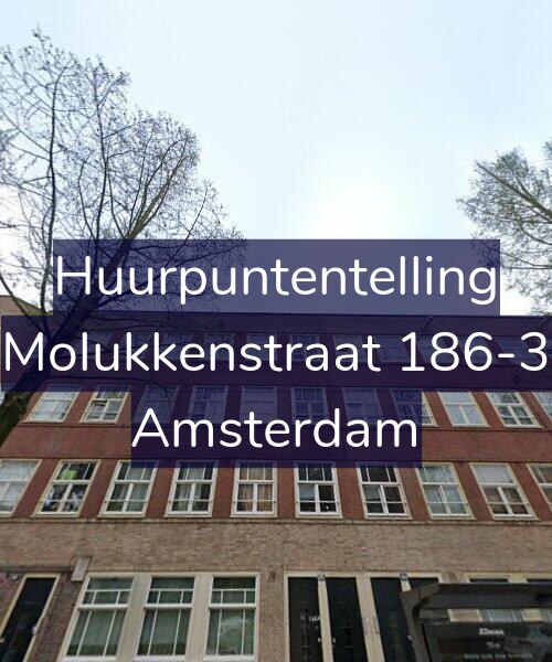 Foto gevel Huurpuntentelling voor Molukkenstraat 186-3, Amsterdam