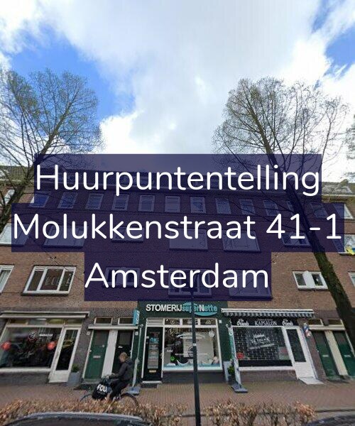 Foto gevel Huurpuntentelling voor Molukkenstraat 41-1, Amsterdam