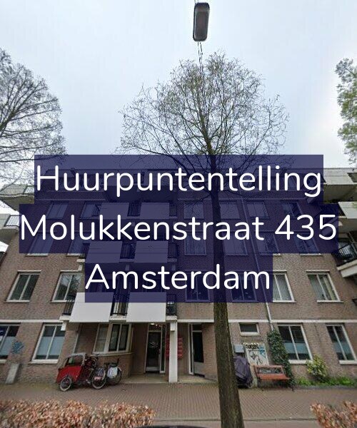 Foto gevel Huurpuntentelling voor Molukkenstraat 435, Amsterdam