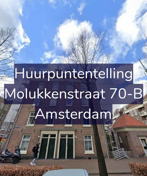 Foto gevel Huurpuntentelling voor Molukkenstraat 70-B, Amsterdam