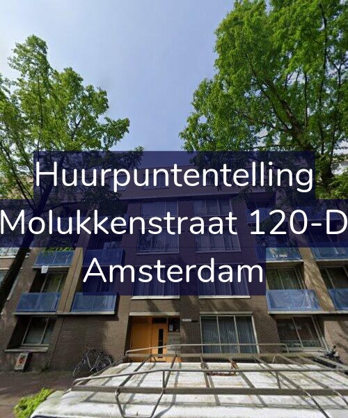 Foto gevel Huurpuntentelling voor Molukkenstraat 120-D, Amsterdam