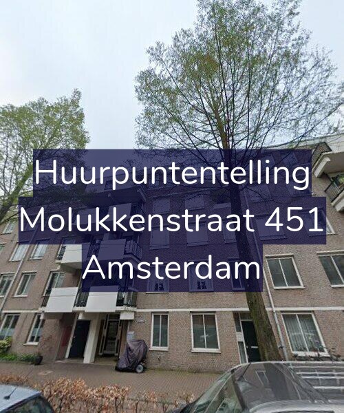 Foto gevel Huurpuntentelling voor Molukkenstraat 451, Amsterdam