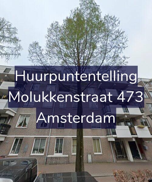 Foto gevel Huurpuntentelling voor Molukkenstraat 473, Amsterdam