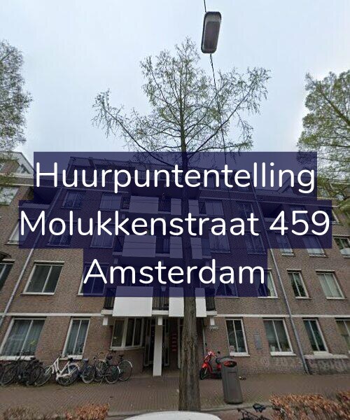 Foto gevel Huurpuntentelling voor Molukkenstraat 459, Amsterdam