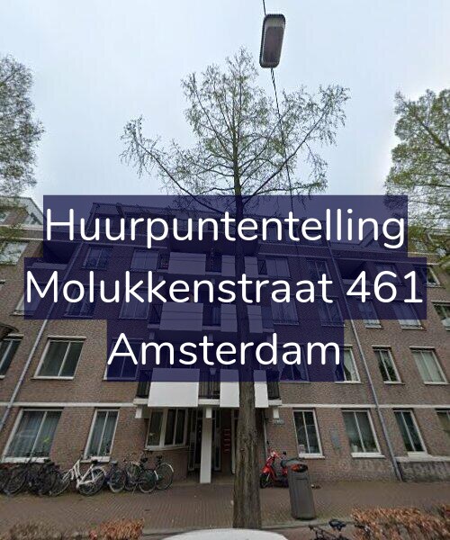 Foto gevel Huurpuntentelling voor Molukkenstraat 461, Amsterdam