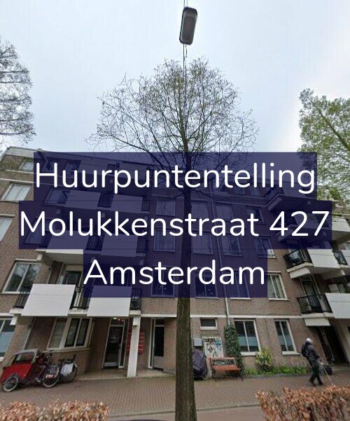 Foto gevel Huurpuntentelling voor Molukkenstraat 427, Amsterdam