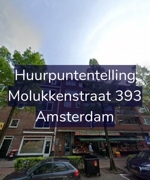 Foto gevel Huurpuntentelling voor Molukkenstraat 393, Amsterdam
