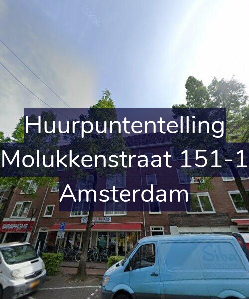 Foto gevel Huurpuntentelling voor Molukkenstraat 151-1, Amsterdam