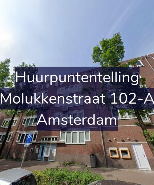 Foto gevel Huurpuntentelling voor Molukkenstraat 102-A, Amsterdam