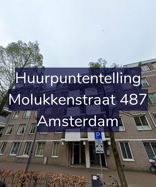 Foto gevel Huurpuntentelling voor Molukkenstraat 487, Amsterdam