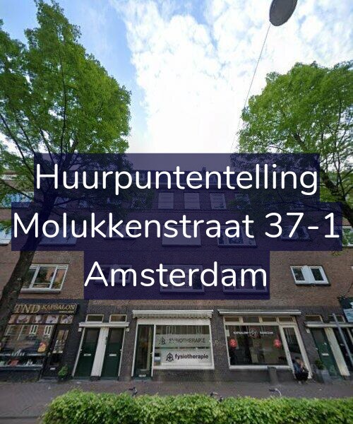 Foto gevel Huurpuntentelling voor Molukkenstraat 37-1, Amsterdam