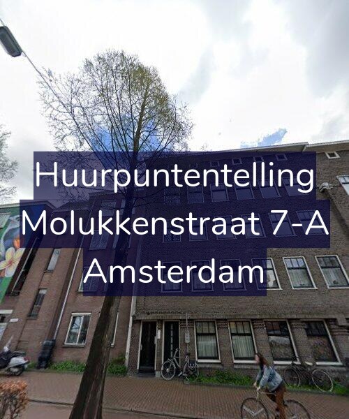 Foto gevel Huurpuntentelling voor Molukkenstraat 7-A, Amsterdam