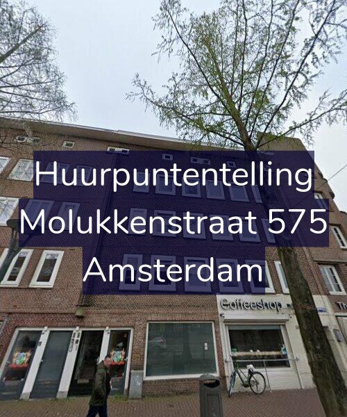 Foto gevel Huurpuntentelling voor Molukkenstraat 575, Amsterdam