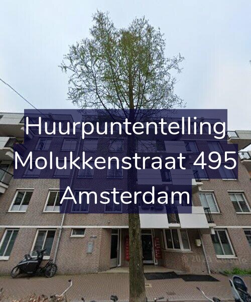 Foto gevel Huurpuntentelling voor Molukkenstraat 495, Amsterdam