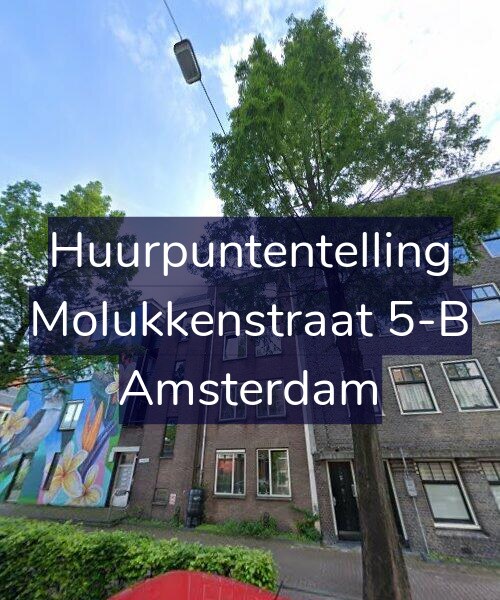 Foto gevel Huurpuntentelling voor Molukkenstraat 5-B, Amsterdam