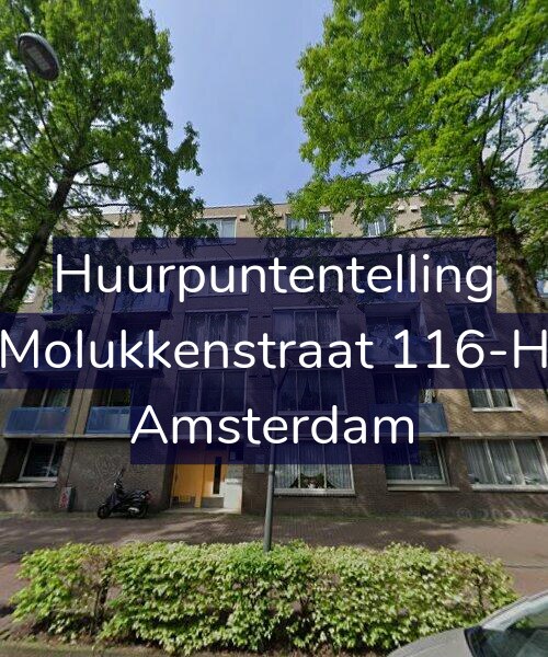 Foto gevel Huurpuntentelling voor Molukkenstraat 116-H, Amsterdam