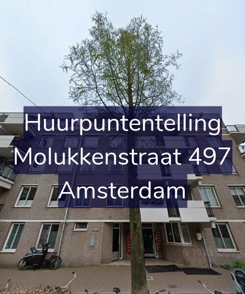 Foto gevel Huurpuntentelling voor Molukkenstraat 497, Amsterdam
