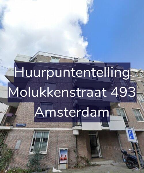 Foto gevel Huurpuntentelling voor Molukkenstraat 493, Amsterdam