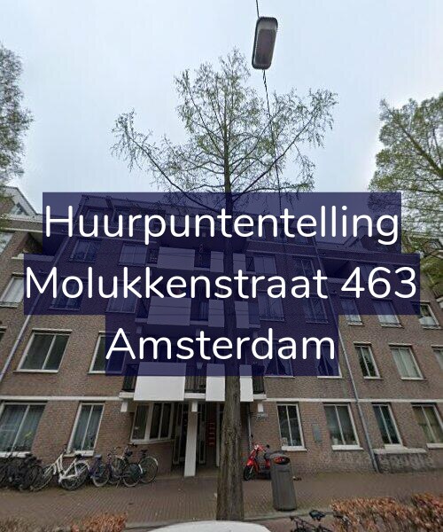 Foto gevel Huurpuntentelling voor Molukkenstraat 463, Amsterdam
