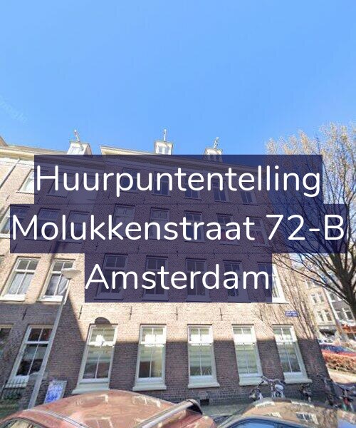 Foto gevel Huurpuntentelling voor Molukkenstraat 72-B, Amsterdam