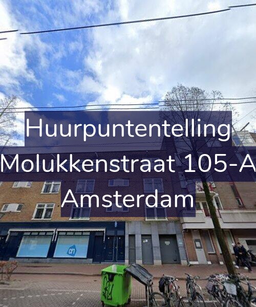 Foto gevel Huurpuntentelling voor Molukkenstraat 105-A, Amsterdam