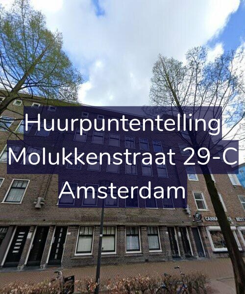 Foto gevel Huurpuntentelling voor Molukkenstraat 29-C, Amsterdam