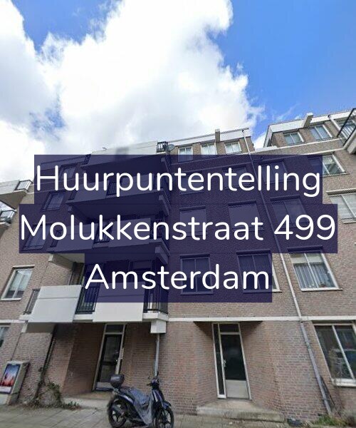 Foto gevel Huurpuntentelling voor Molukkenstraat 499, Amsterdam