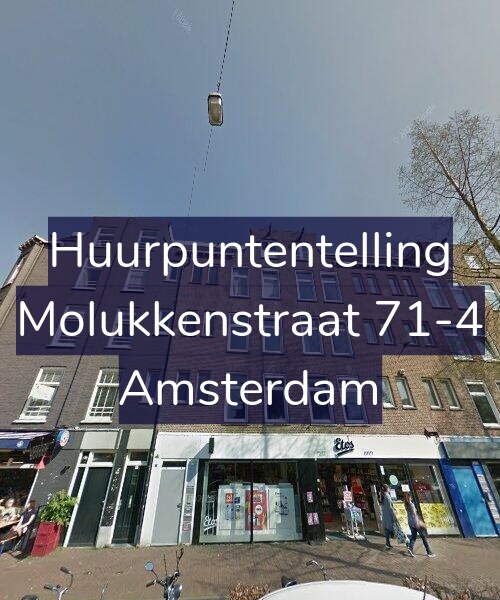Foto gevel Huurpuntentelling voor Molukkenstraat 71-4, Amsterdam