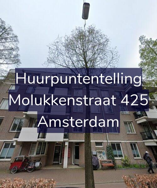 Foto gevel Huurpuntentelling voor Molukkenstraat 425, Amsterdam