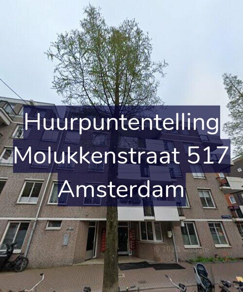 Foto gevel Huurpuntentelling voor Molukkenstraat 517, Amsterdam